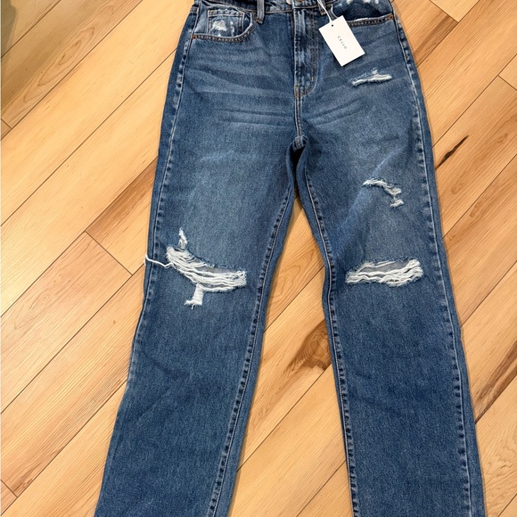 NWT ✨Cello Blue Distressed Straight Leg Jeans✨ - Picture 3 of 6